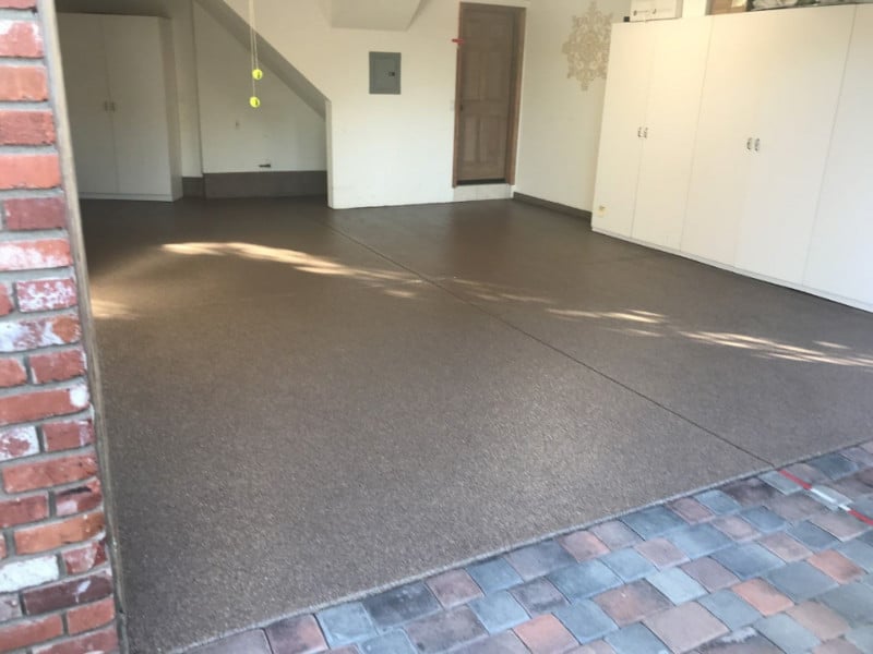 Plain Concrete Garage Floor Before Coating